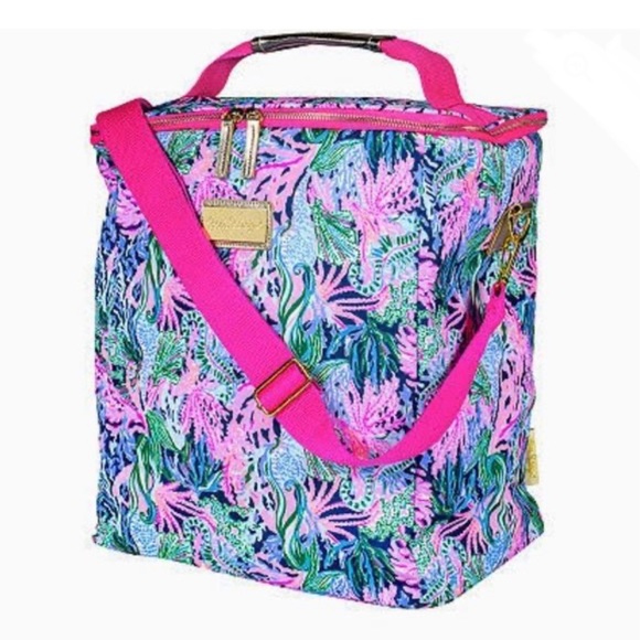🔥🔥🆕💕🌴LILLY PULITZER🌴WINE CARRIER BRINGING MERMAID BACK - Picture 10 of 10